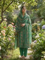 Hand-Made Embroided Shiffon Unstiched 3Pcs - Image 2