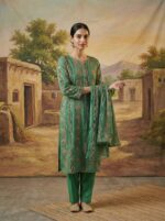 Hand-Made Embroided Shiffon Unstiched 3Pcs